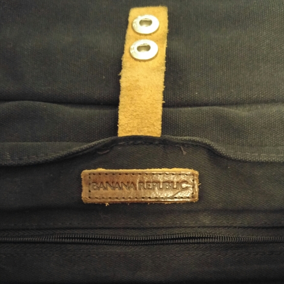 Charcoal Canvas Messenger Bag - Picture 3 of 4